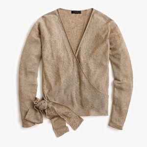J. Crew wrapped linen cardigan